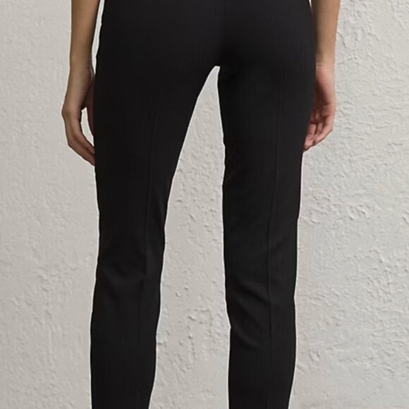 RALPH LAUREN PURPLE COLLECTION Annie Wool Crepe Pant - Black, Size 2 - Picture 6 of 8